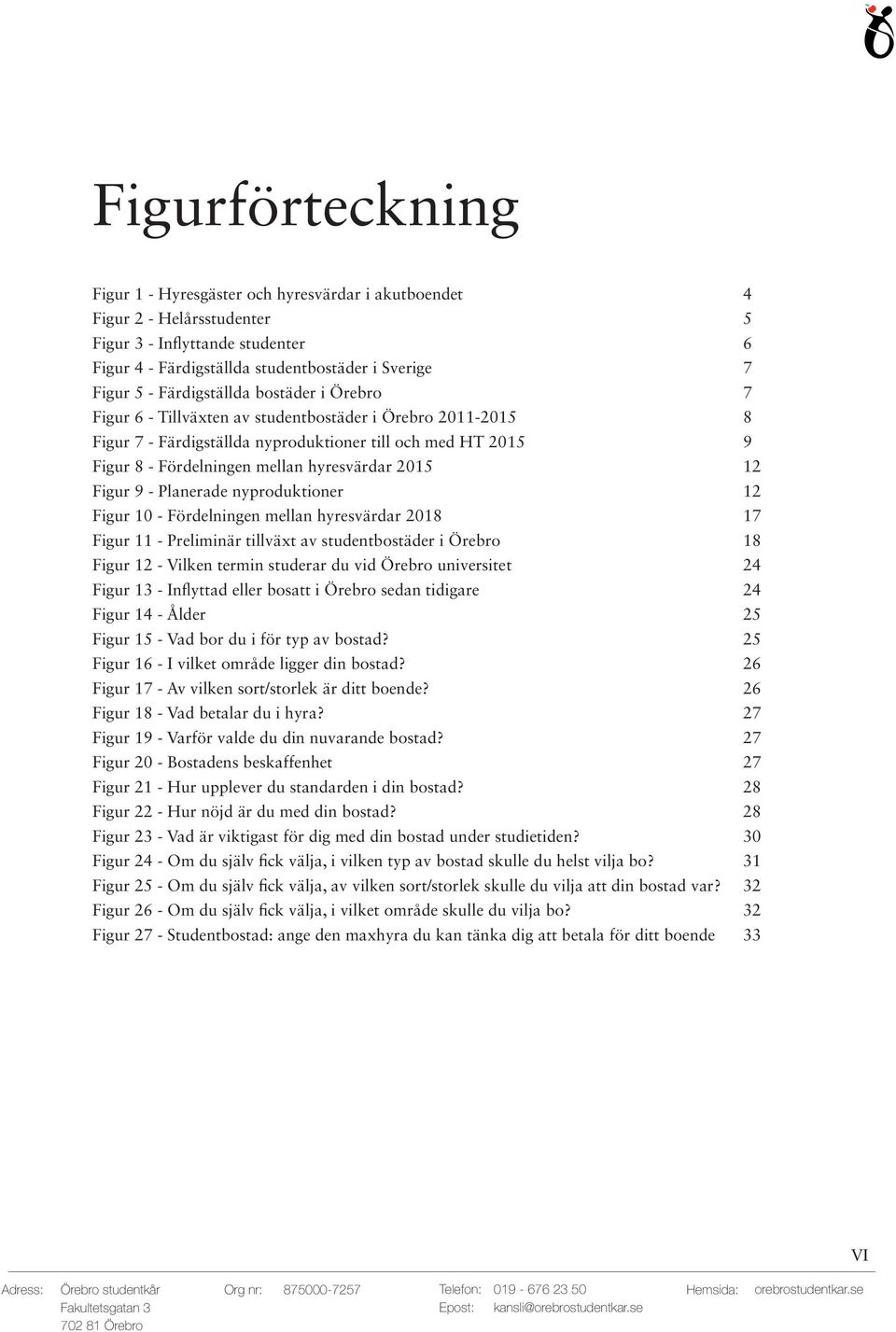 2015 12 Figur 9 - Planerade nyproduktioner 12 Figur 10 - Fördelningen mellan hyresvärdar 2018 17 Figur 11 - Preliminär tillväxt av studentbostäder i Örebro 18 Figur 12 - Vilken termin studerar du vid