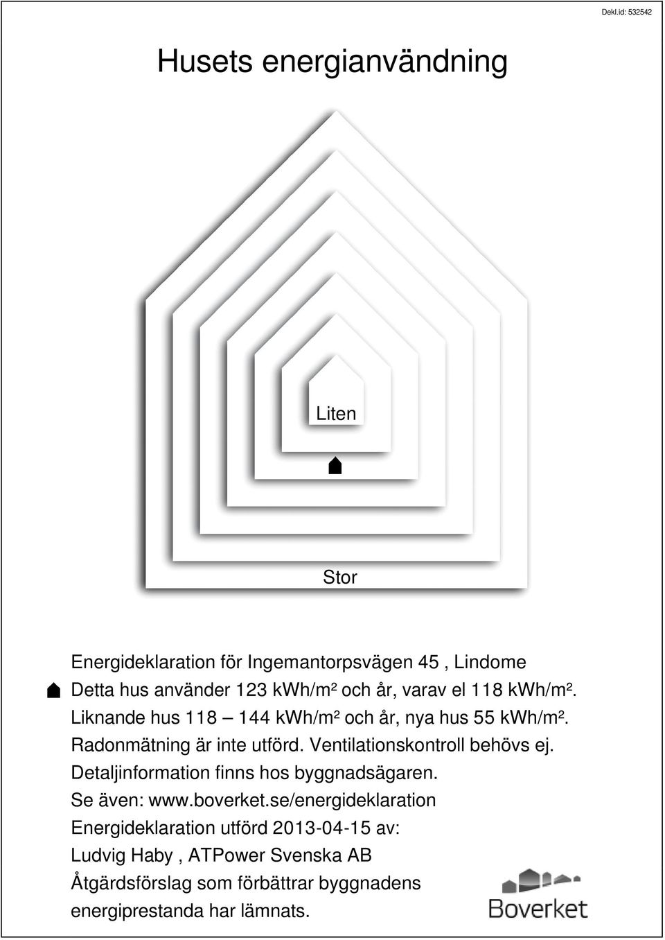 Ventilationskontroll behövs ej. Detaljinformation finns hos byggnadsägaren. Se även: www.boverket.