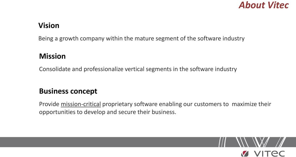 software industry Business concept Provide mission-critical proprietary software