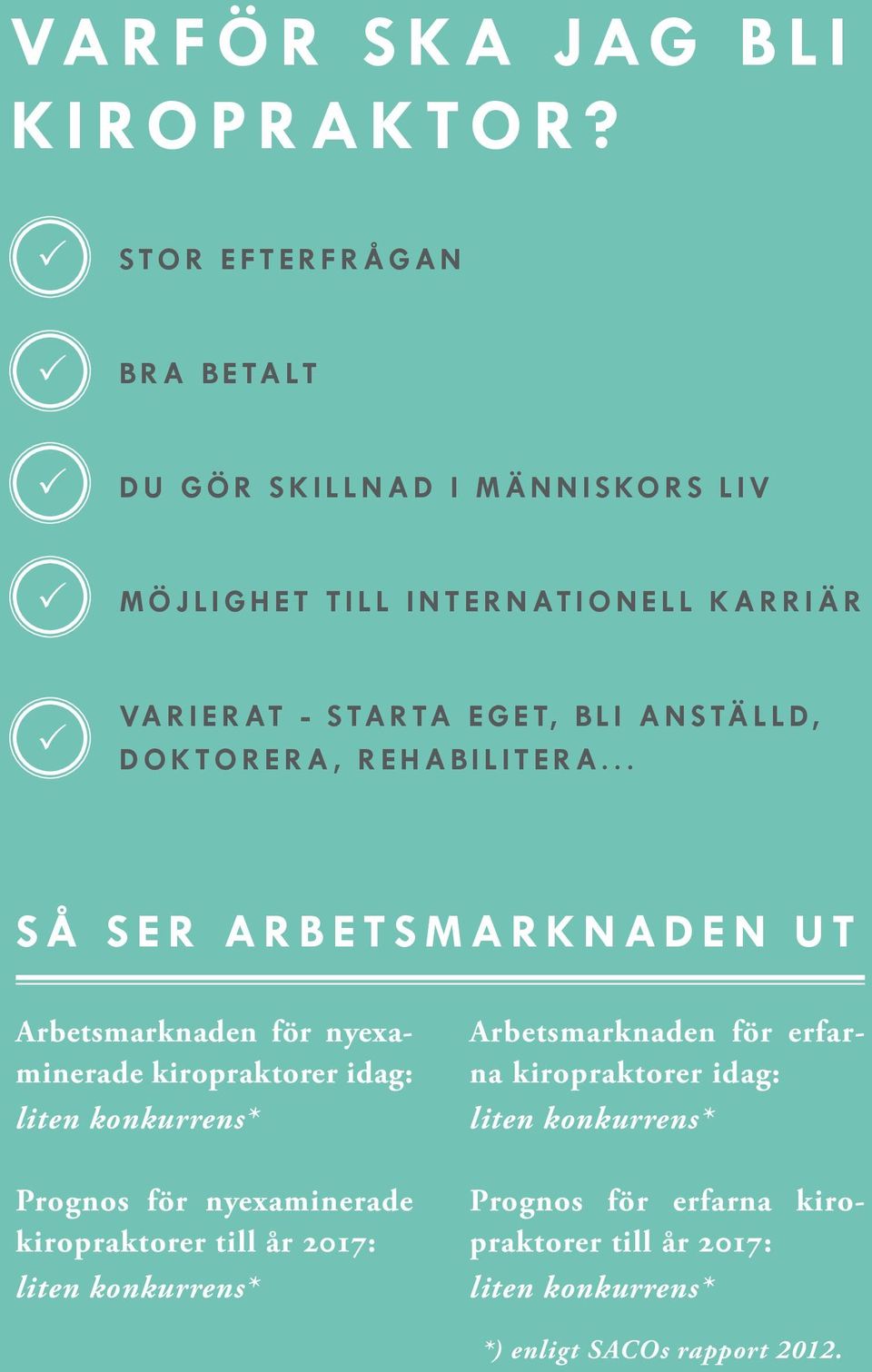 ANSTÄLLD, DOKTORERA, REHABILITERA.