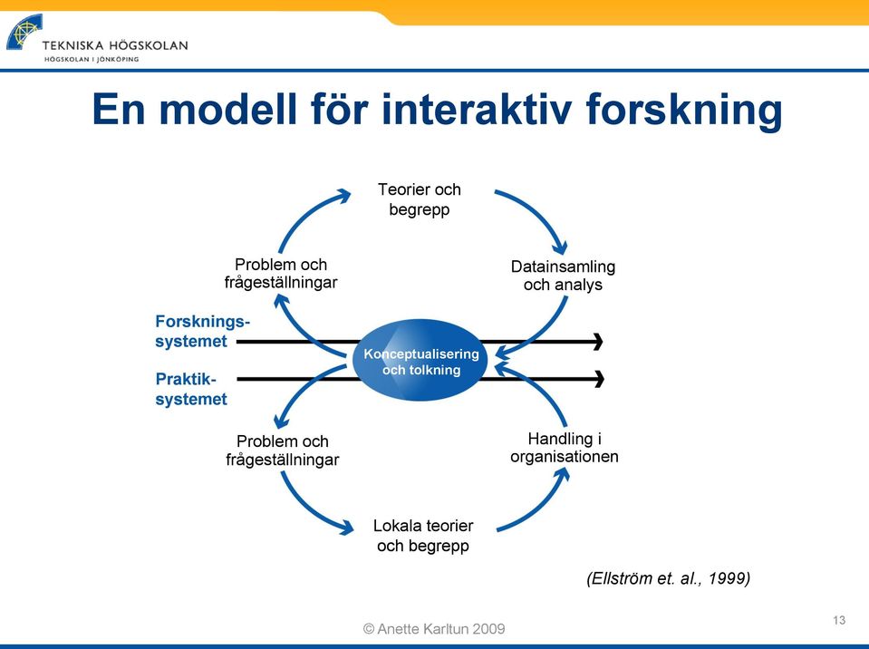 Praktiksystemet Konceptualisering och tolkning Problem och