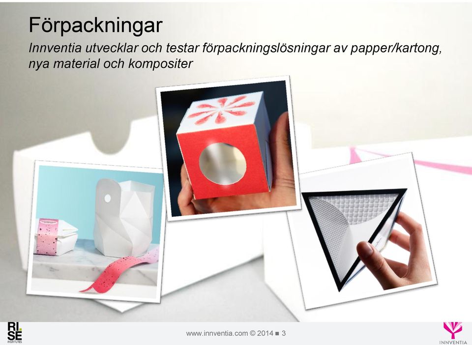 av papper/kartong, nya material