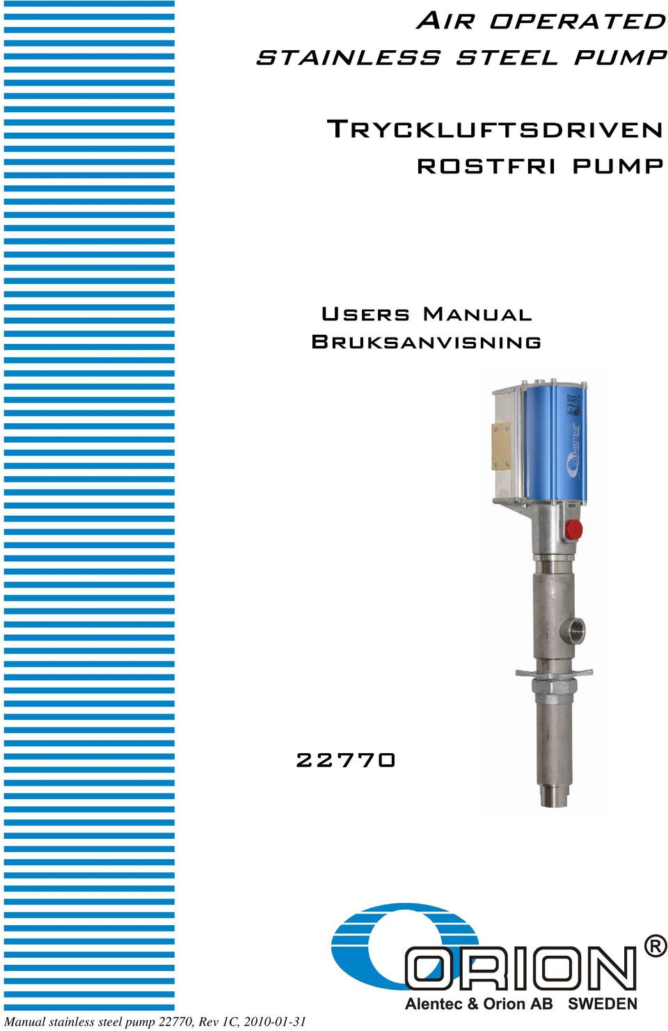 Manual Bruksanvisning 770 Manual