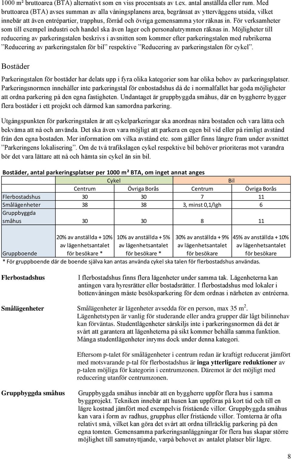 För verksamheter som till exempel industri och handel ska även lager och personalutrymmen räknas in.