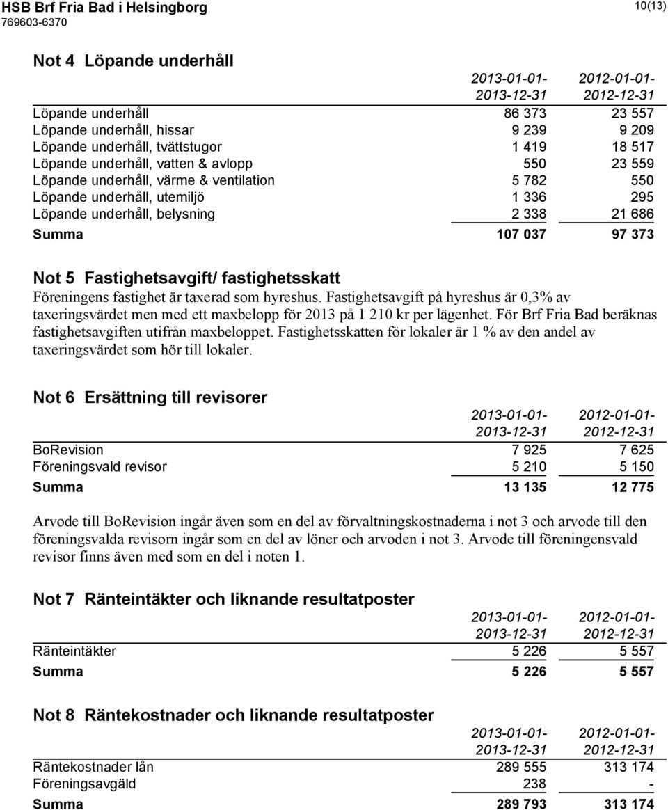 Löpande(underhåll/(belysning P AAU PB HUH Summa,8O 85O KO 5O5 NotE9EEFastighetsavgift7Efastighetsskatt mwöreningensmfastighetmärmtaxeradmsommhyreshus5mwastighetsavgiftmpåmhyreshusmärmm&u2mav