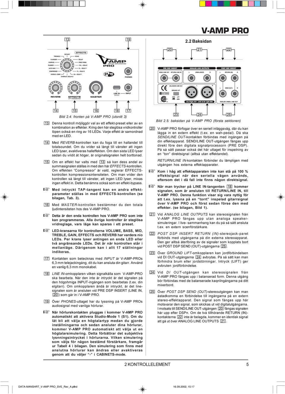 Om du vrider å långt till vänter att ingen LED lyer, avaktivera halleffekten. Om den ita LED lyer edan du vridit åt höger, är originalignalen helt borttonad.