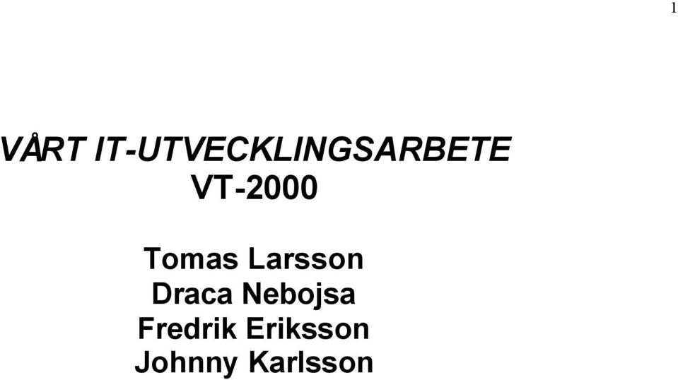 VT-2000 Tomas Larsson