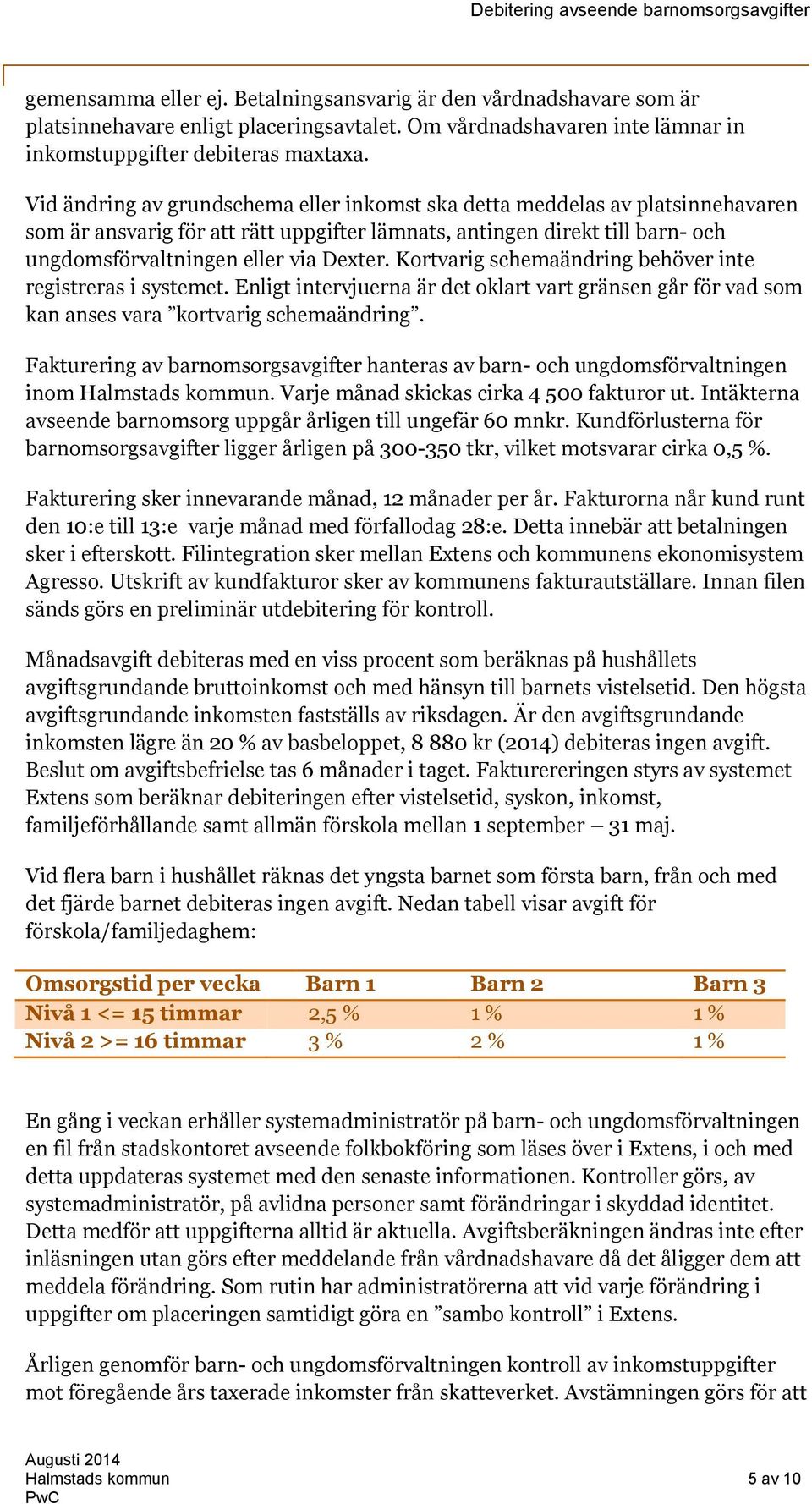 Kortvarig schemaändring behöver inte registreras i systemet. Enligt intervjuerna är det oklart vart gränsen går för vad som kan anses vara kortvarig schemaändring.