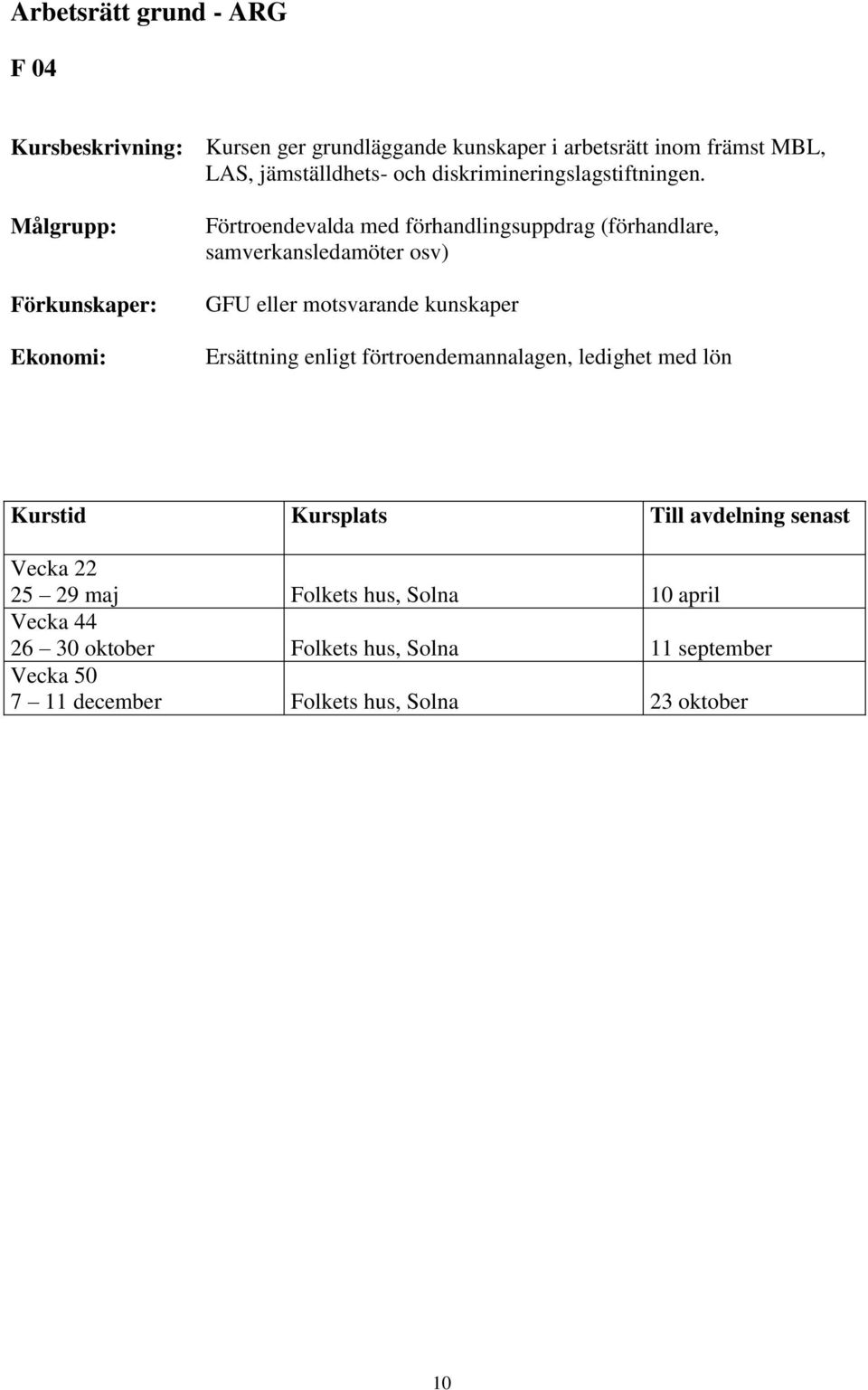 Målgrupp: Förkunskaper: : Förtroendevalda med förhandlingsuppdrag (förhandlare, samverkansledamöter osv) GFU eller