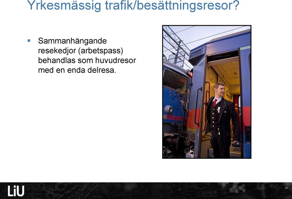 Sammanhängande resekedjor