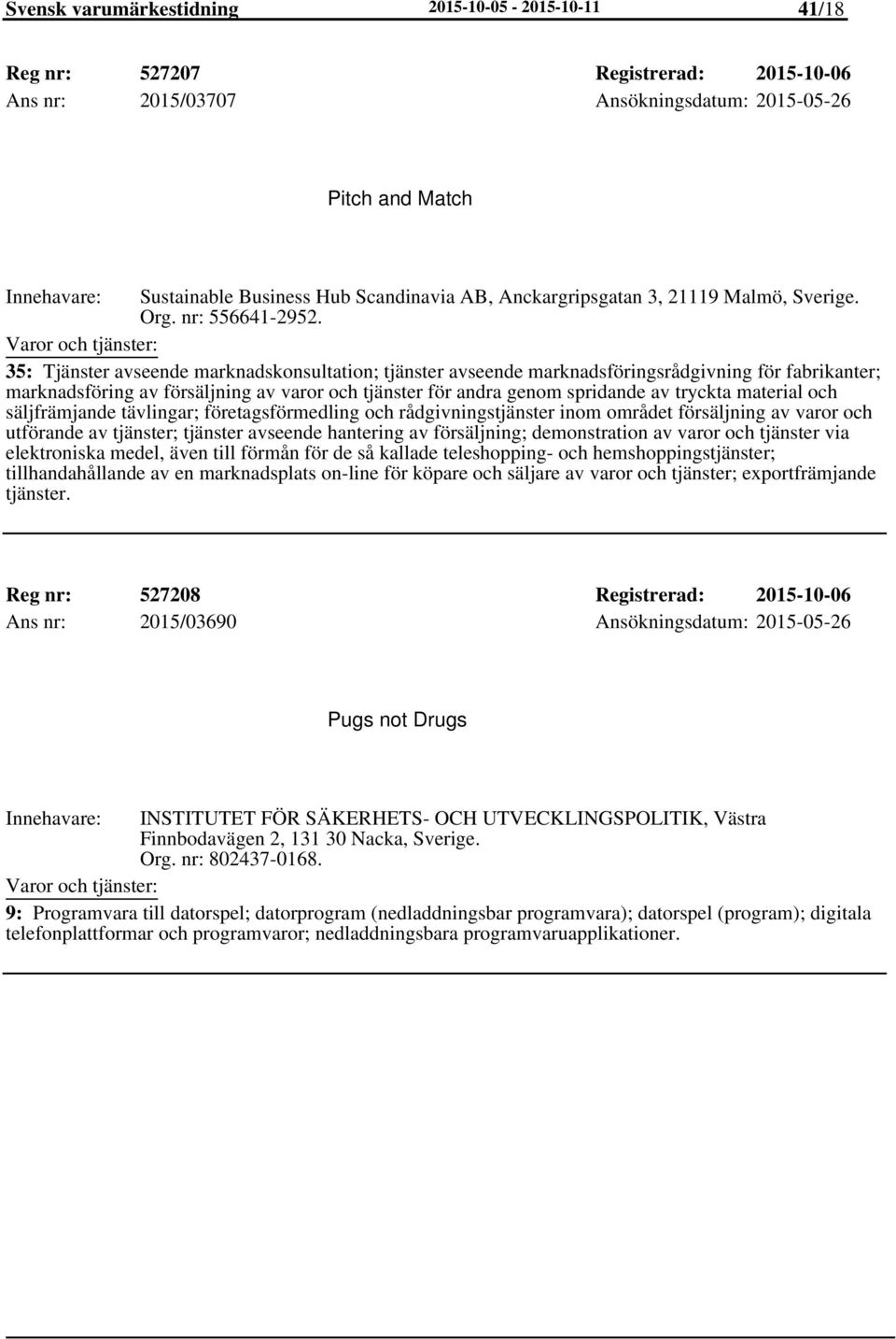 35: Tjänster avseende marknadskonsultation; tjänster avseende marknadsföringsrådgivning för fabrikanter; marknadsföring av försäljning av varor och tjänster för andra genom spridande av tryckta