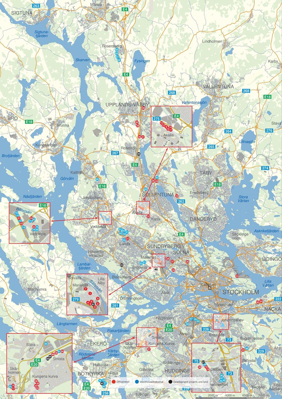 Jakobsberg Stora Värtan 262 E18 Bälls taån 73 70 41 72 42 74 Akalla 15 9493 71 Veddesta 43 75 76 69 DANDERYD Kista 51 52 92 5391 Veddesta 54 21 Lunda Mariehäll Bä Lilla Alby Mariehäll llsta ån 7 27