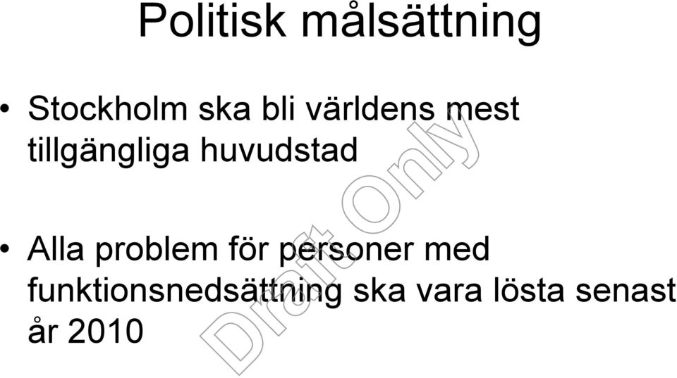 Alla problem för personer med