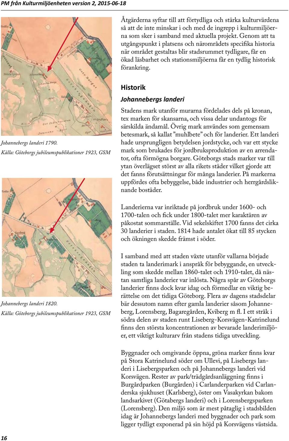 förankring. Johannebergs landeri 1790.