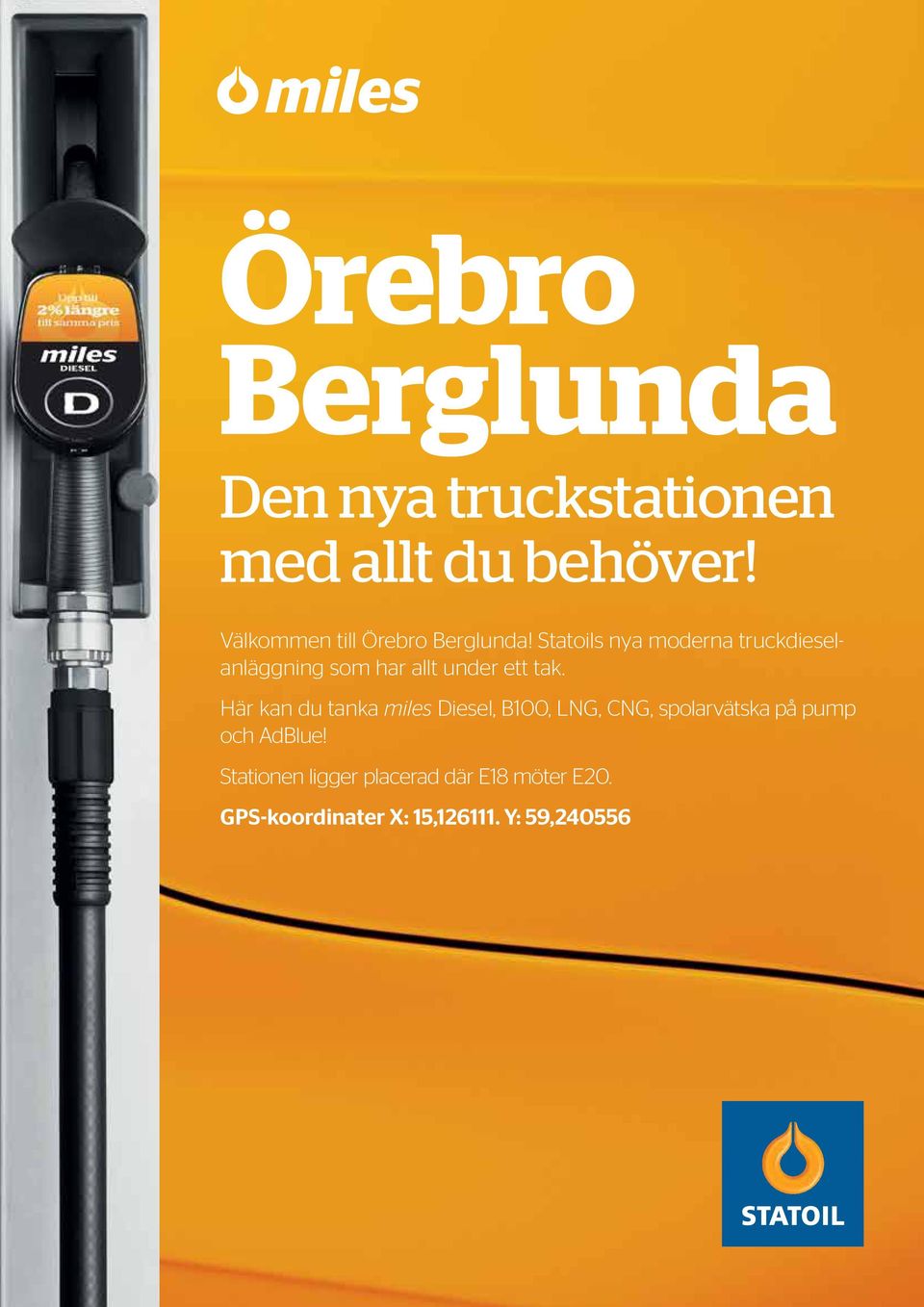 Statoils nya moderna truckdieselanläggning som har allt under ett tak.