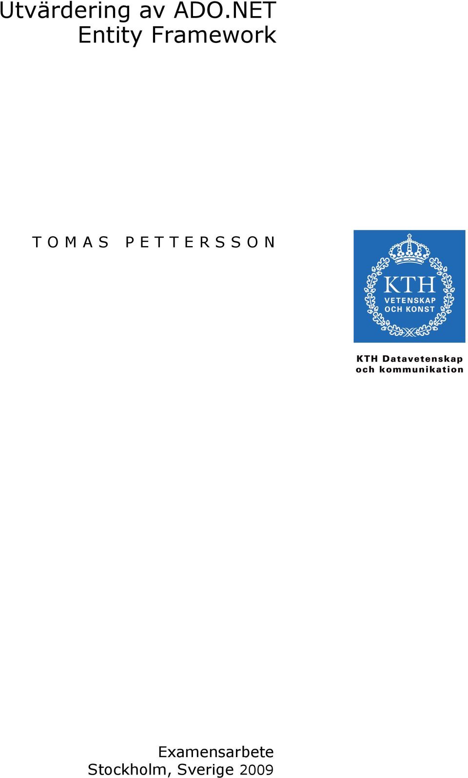 TOMAS PETTERSSON