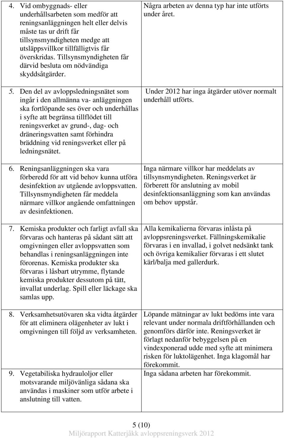 Den del av avloppsledningsnätet som ingår i den allmänna va- anläggningen ska fortlöpande ses över och underhållas i syfte att begränsa tillflödet till reningsverket av grund-, dag- och