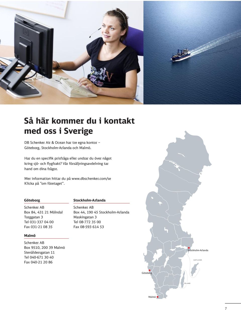 dbschenker.com/se Klicka på om företaget.