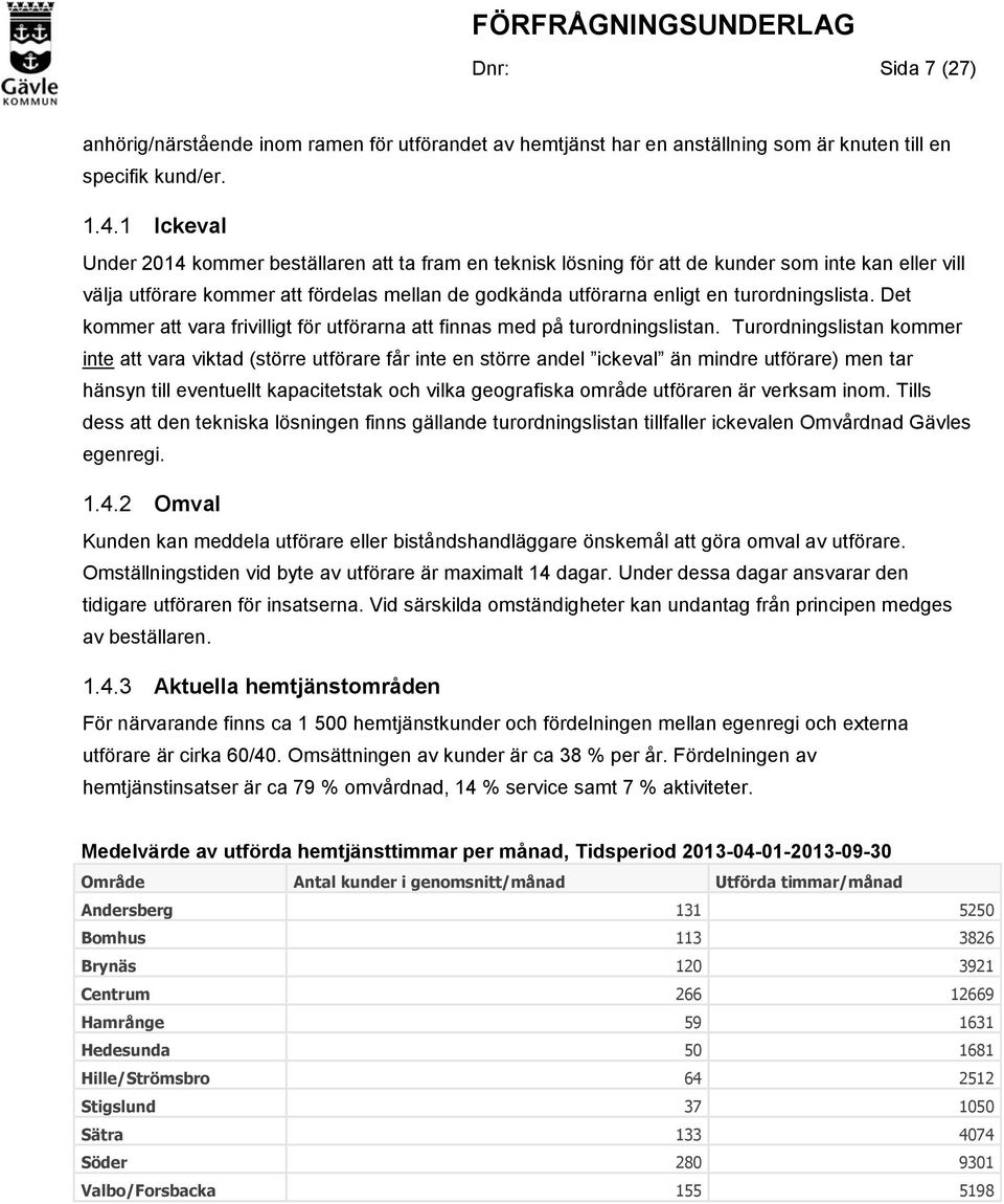 turordningslista. Det kommer att vara frivilligt för utförarna att finnas med på turordningslistan.