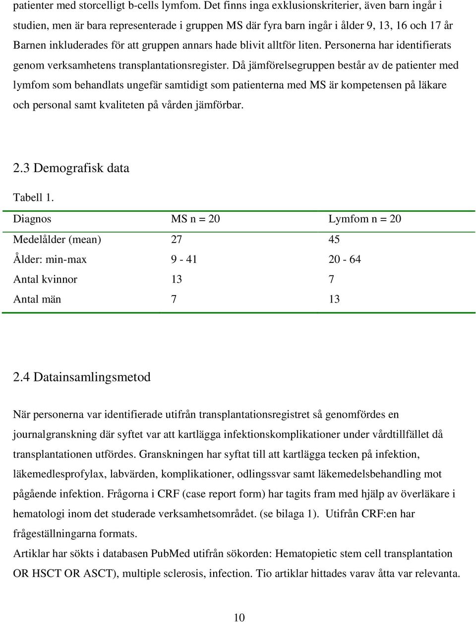 blivit alltför liten. Personerna har identifierats genom verksamhetens transplantationsregister.