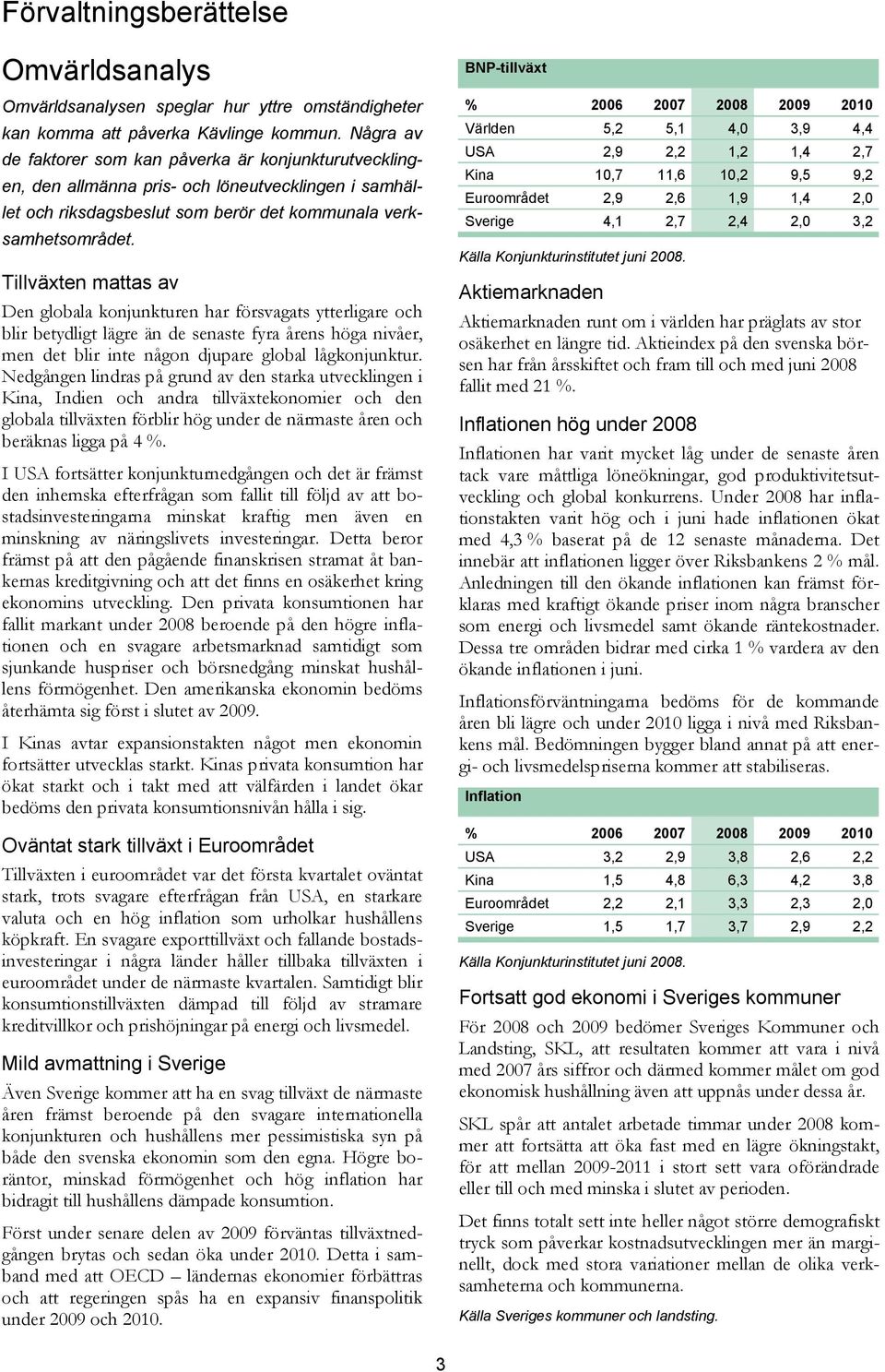 Tillväxten mattas av Den globala konjunkturen har försvagats ytterligare och blir betydligt lägre än de senaste fyra årens höga nivåer, men det blir inte någon djupare global lågkonjunktur.