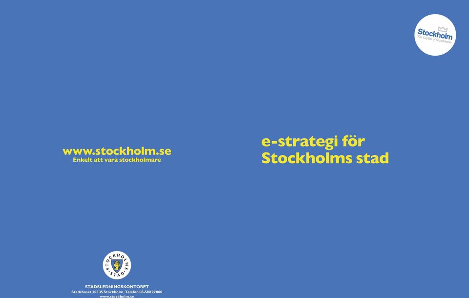 e-strategi för Stockholms stad