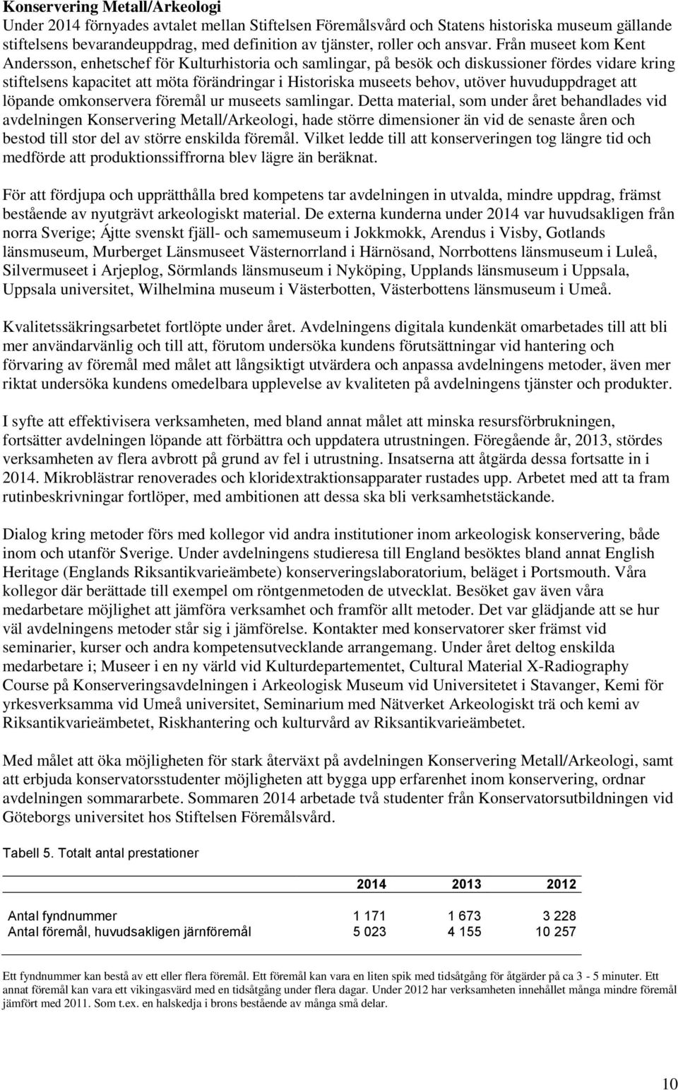 Från museet kom Kent Andersson, enhetschef för Kulturhistoria och samlingar, på besök och diskussioner fördes vidare kring stiftelsens kapacitet att möta förändringar i Historiska museets behov,