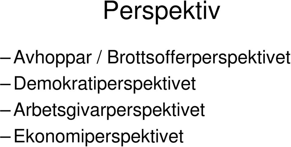 Demokratiperspektivet