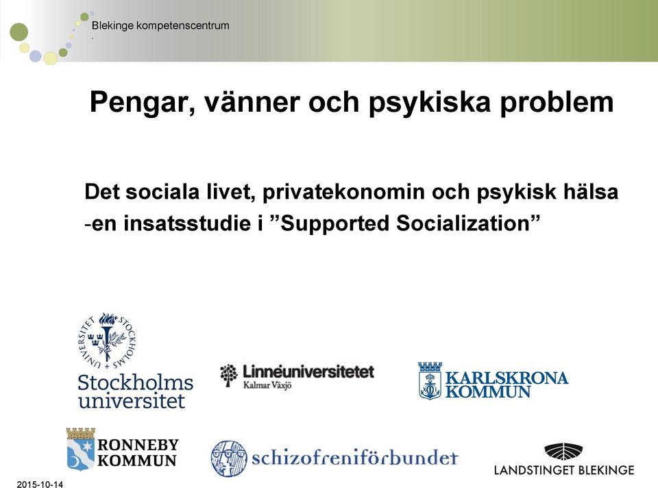 privatekonomin och psykisk hälsa