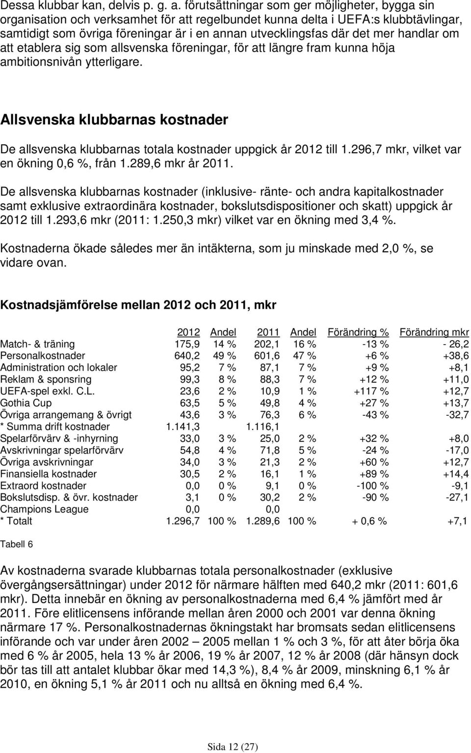 det mer handlar om att etablera sig som allsvenska föreningar, för att längre fram kunna höja ambitionsnivån ytterligare.