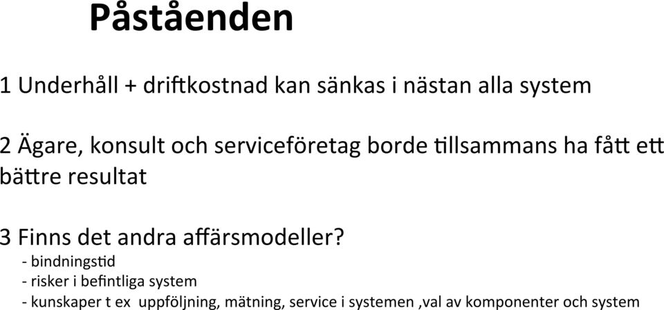 det andra affärsmodeller?