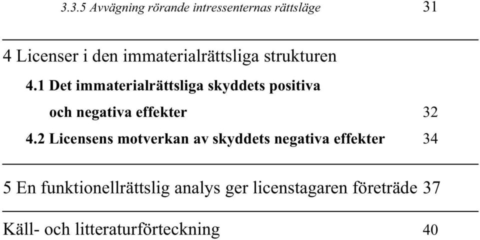 1 Det immaterialrättsliga skyddets positiva och negativa effekter 32 4.