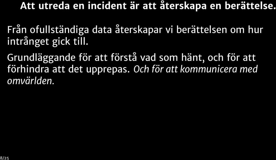 intrånget gick till.