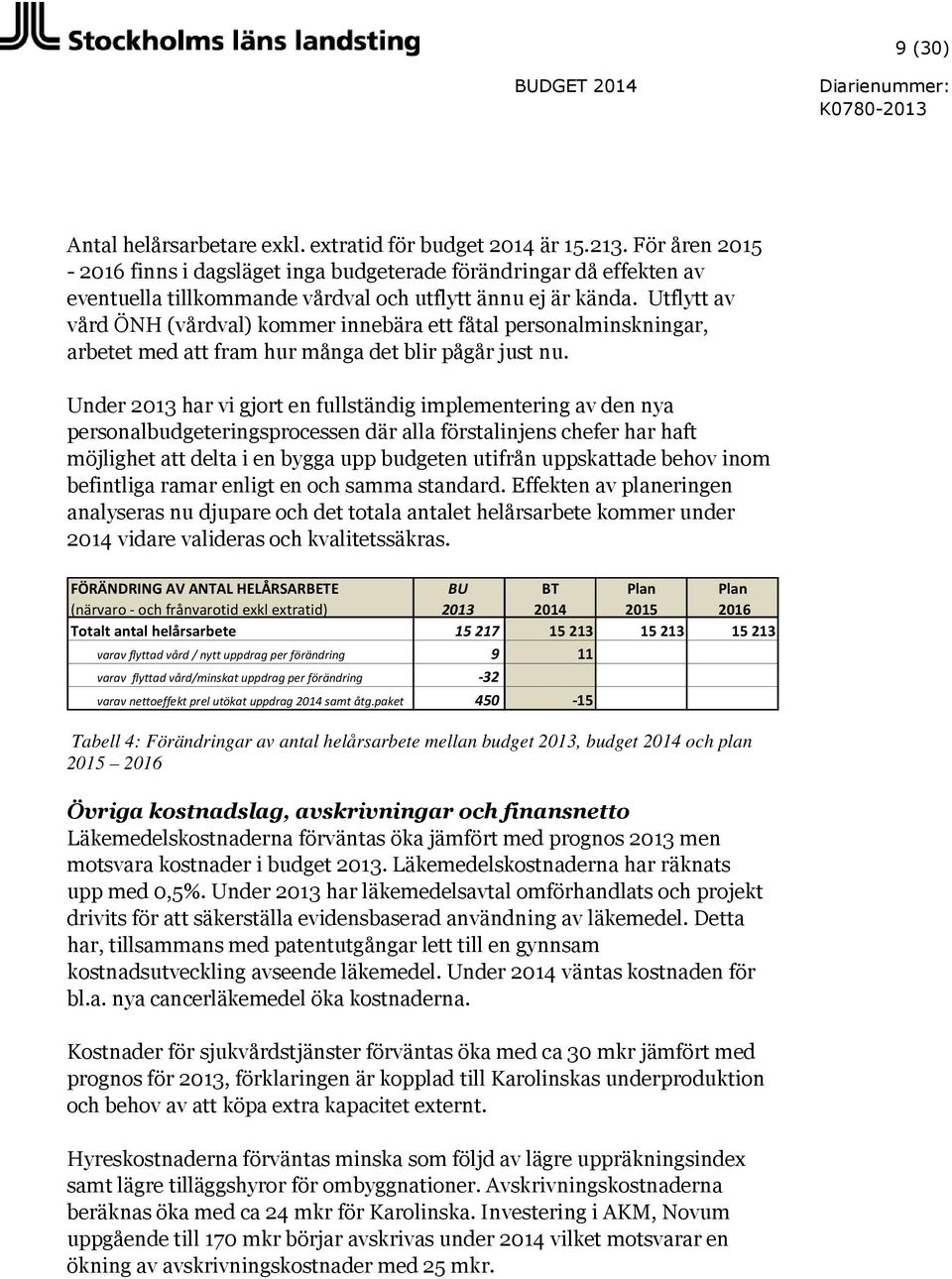 Utflytt av vård ÖNH (vårdval) kommer innebära ett fåtal personalminskningar, arbetet med att fram hur många det blir pågår just nu.