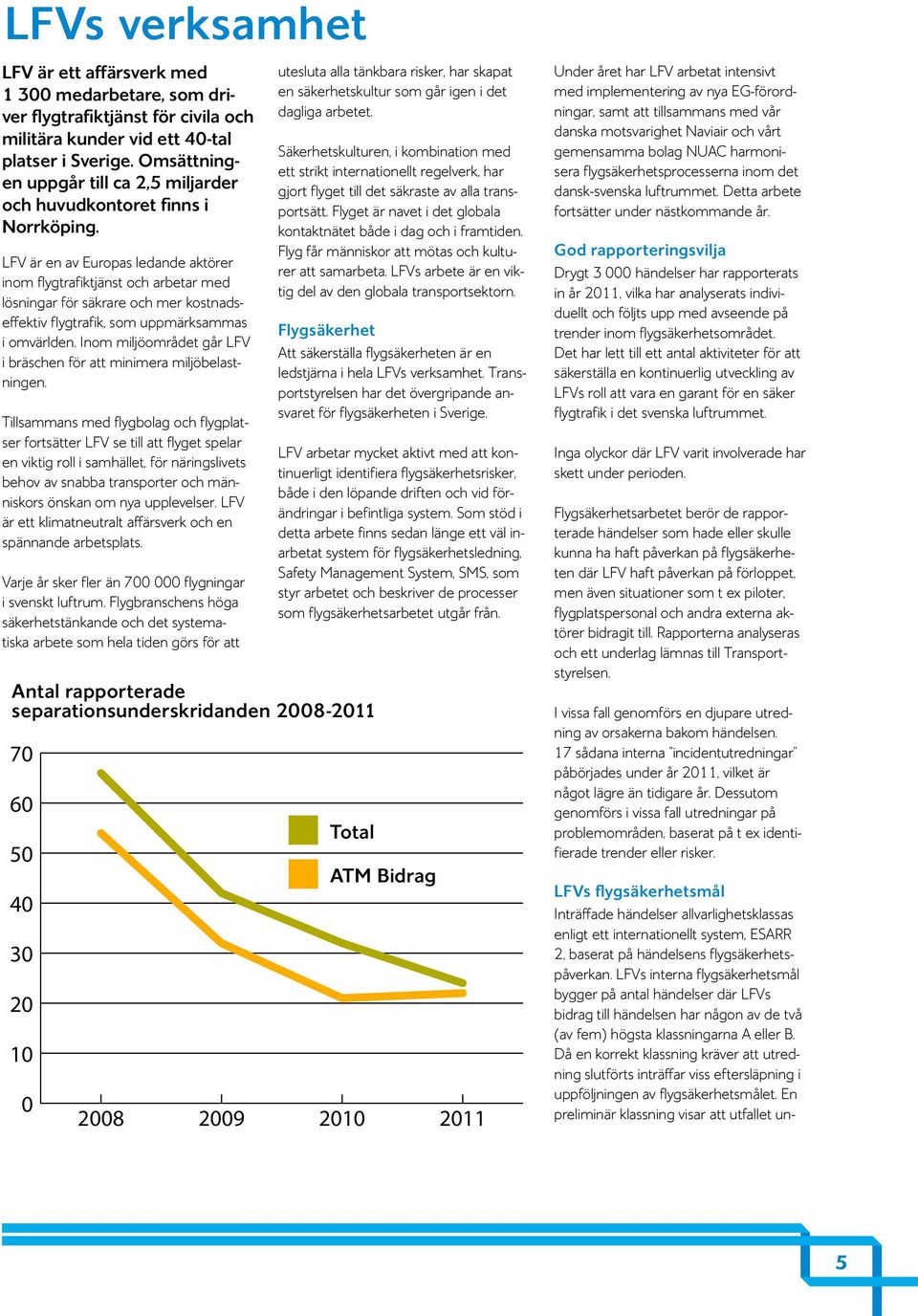 LFV är en av Europas ledande aktörer inom flygtrafiktjänst och arbetar med lösningar för säkrare och mer kostnadseffektiv flygtrafik, som uppmärksammas i omvärlden.