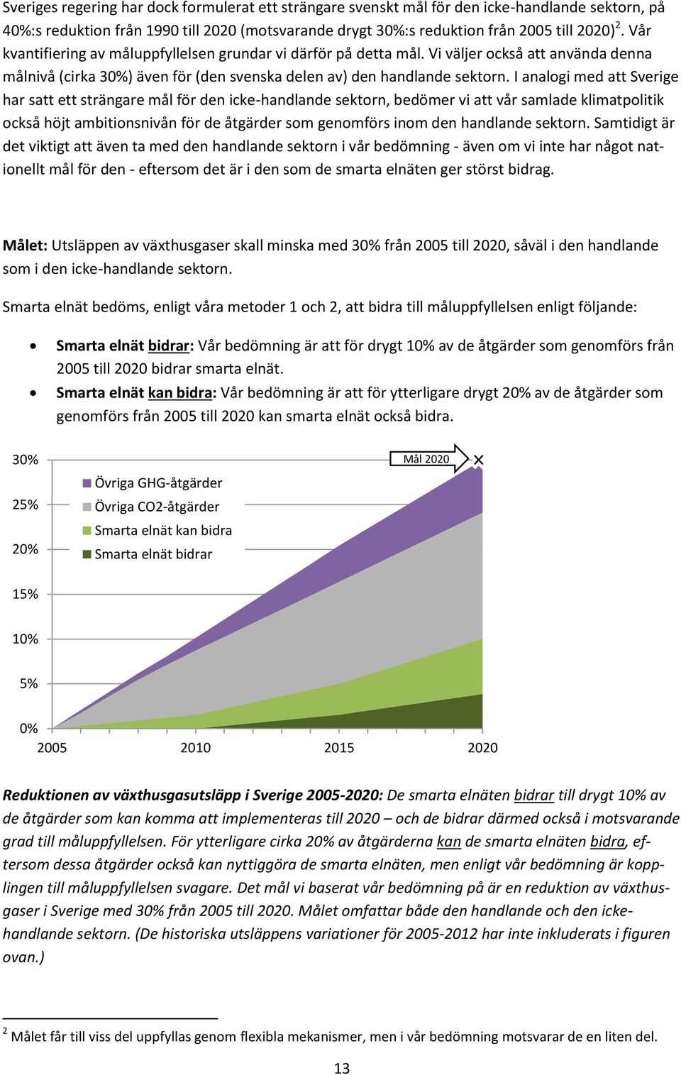 I analogi med att Sverige har satt ett strängare mål för den icke-handlande sektorn, bedömer vi att vår samlade klimatpolitik också höjt ambitionsnivån för de åtgärder som genomförs inom den