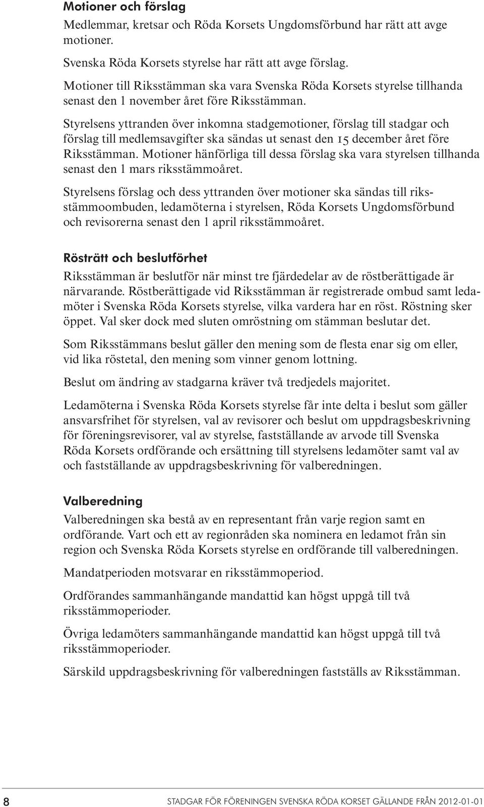 Stadgar för föreningen Svenska Röda Korset - PDF Gratis nedladdning