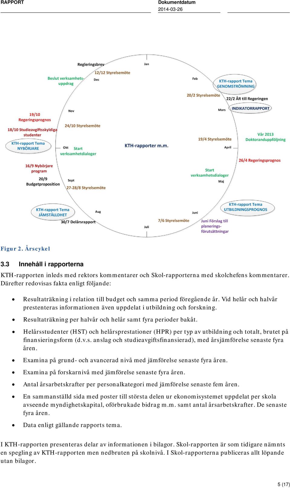 Vid helår och halvår prestenteras informationen även uppdelat i utbildning och forskning. Resultaträkning per halvår och helår samt fyra perioder bakåt.