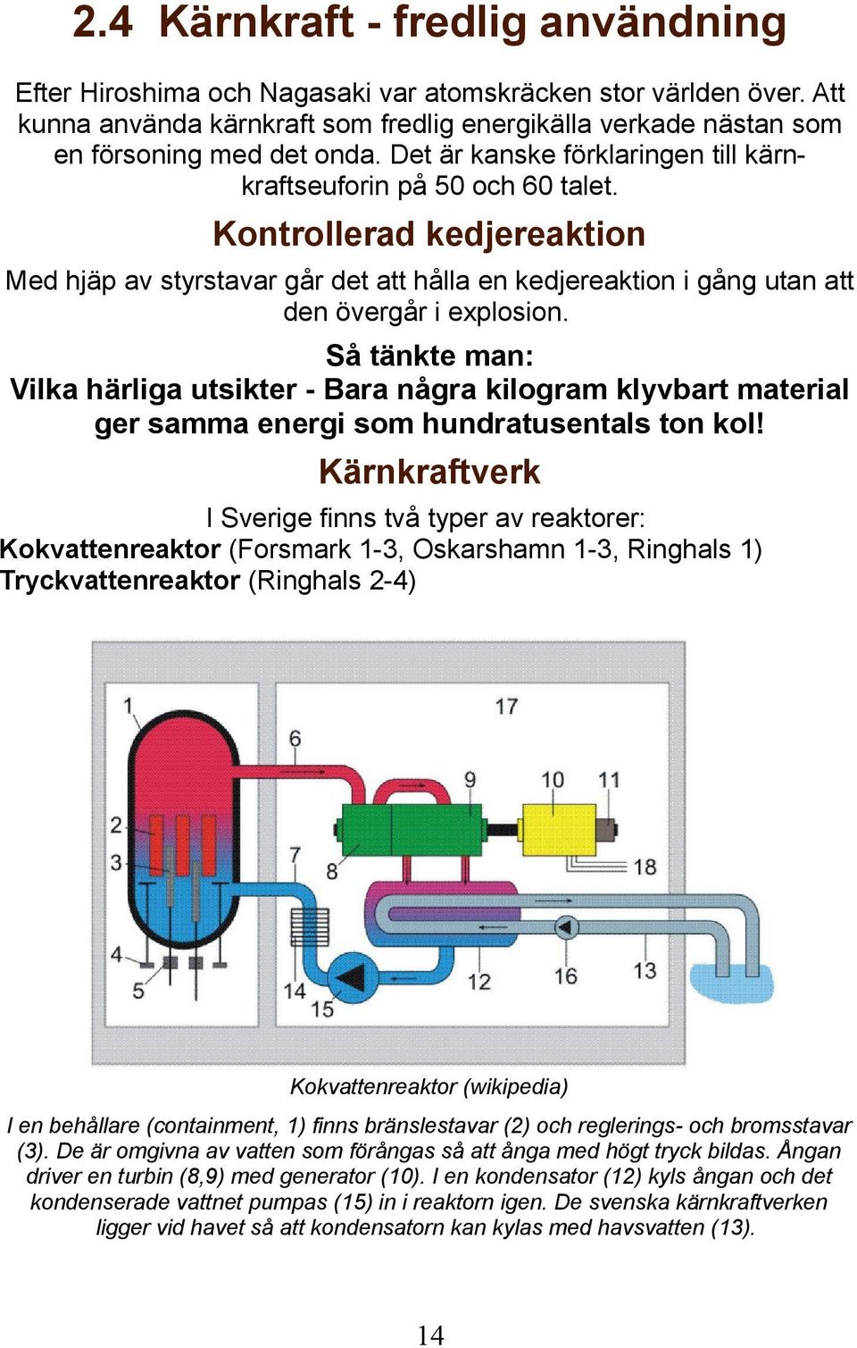 Så tänkte man: Vilka härliga utsikter - Bara några kilogram klyvbart material ger samma energi som hundratusentals ton kol!