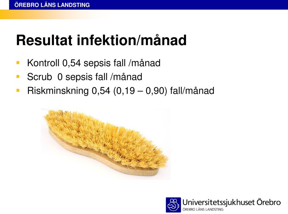 /månad Scrub 0 sepsis fall