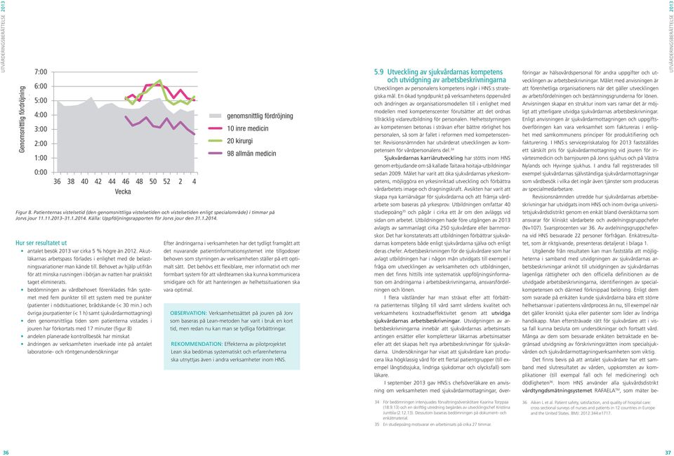 36 38 40 42 44 46 48 50 52 2 4 Viikko Vecka bedömningen av vårdbehovet förenklades från systemet med fem punkter till ett system med tre punkter (patienter i nödsituationer, brådskande (< 30 min.