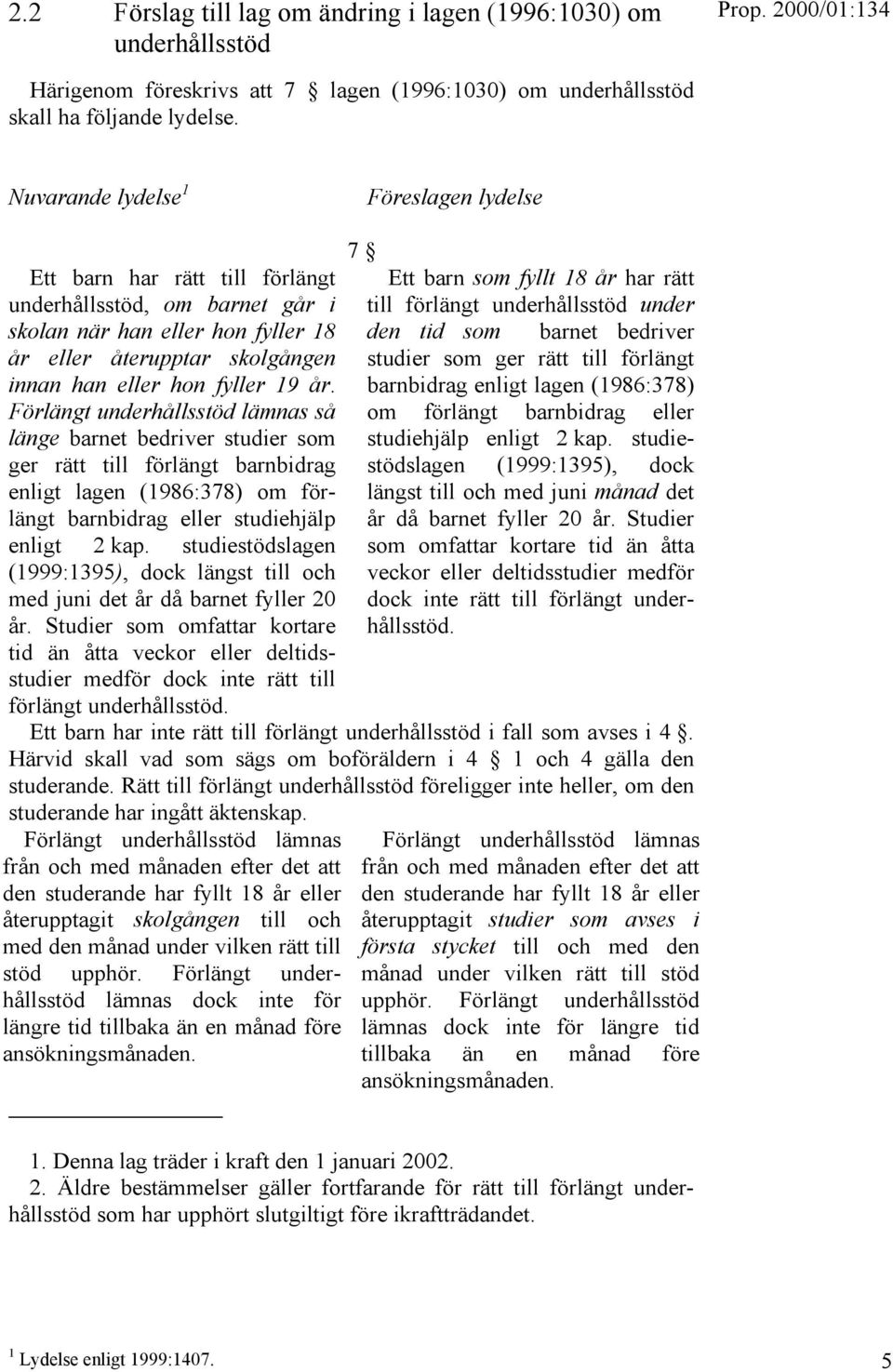 år. Förlängt underhållsstöd lämnas så länge barnet bedriver studier som ger rätt till förlängt barnbidrag enligt lagen (1986:378) om förlängt barnbidrag eller studiehjälp enligt 2 kap.