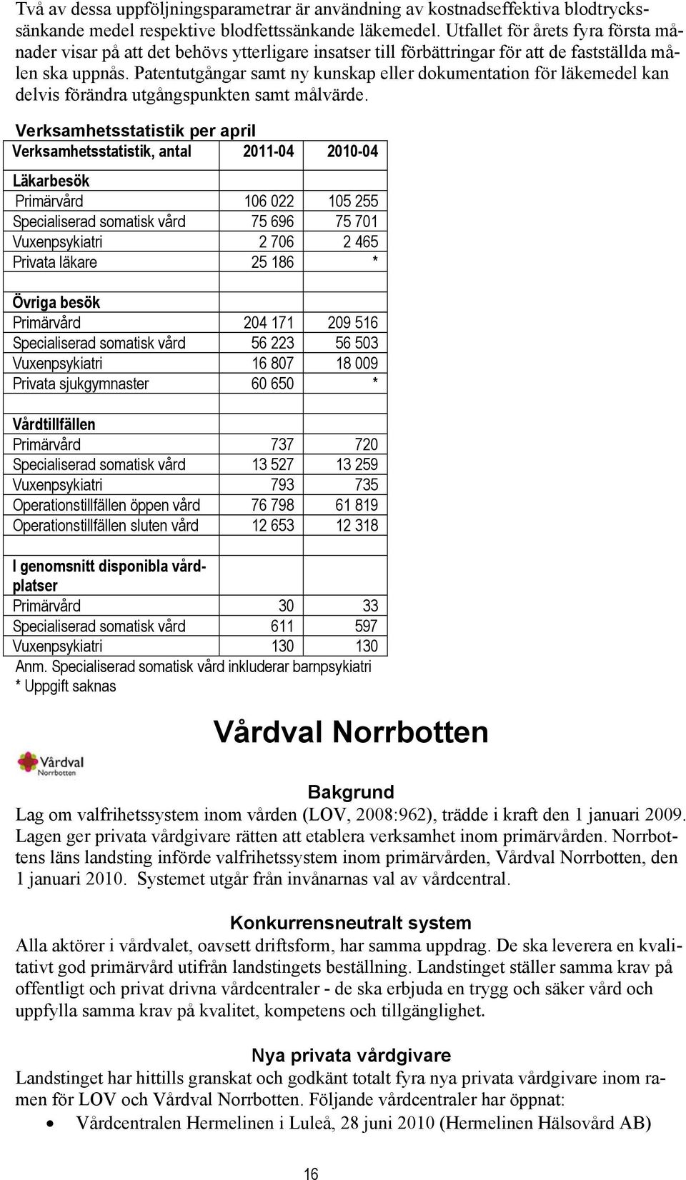 Patentutgångar samt ny kunskap eller dokumentation för läkemedel kan delvis förändra utgångspunkten samt målvärde.