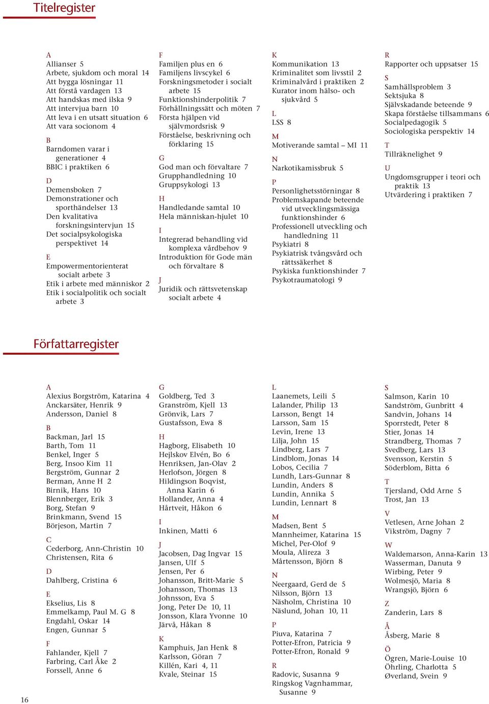 Empowermentorienterat socialt arbete 3 Etik i arbete med människor 2 Etik i socialpolitik och socialt arbete 3 f Familjen plus en 6 Familjens livscykel 6 Forskningsmetoder i socialt arbete 15