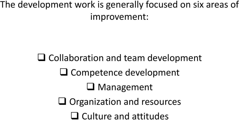 team development Competence development