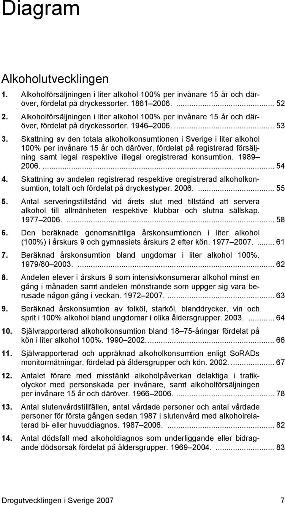 Skattning av den totala alkoholkonsumtionen i Sverige i liter alkohol 100% per invånare 15 år och däröver, fördelat på registrerad försäljning samt legal respektive illegal oregistrerad konsumtion.