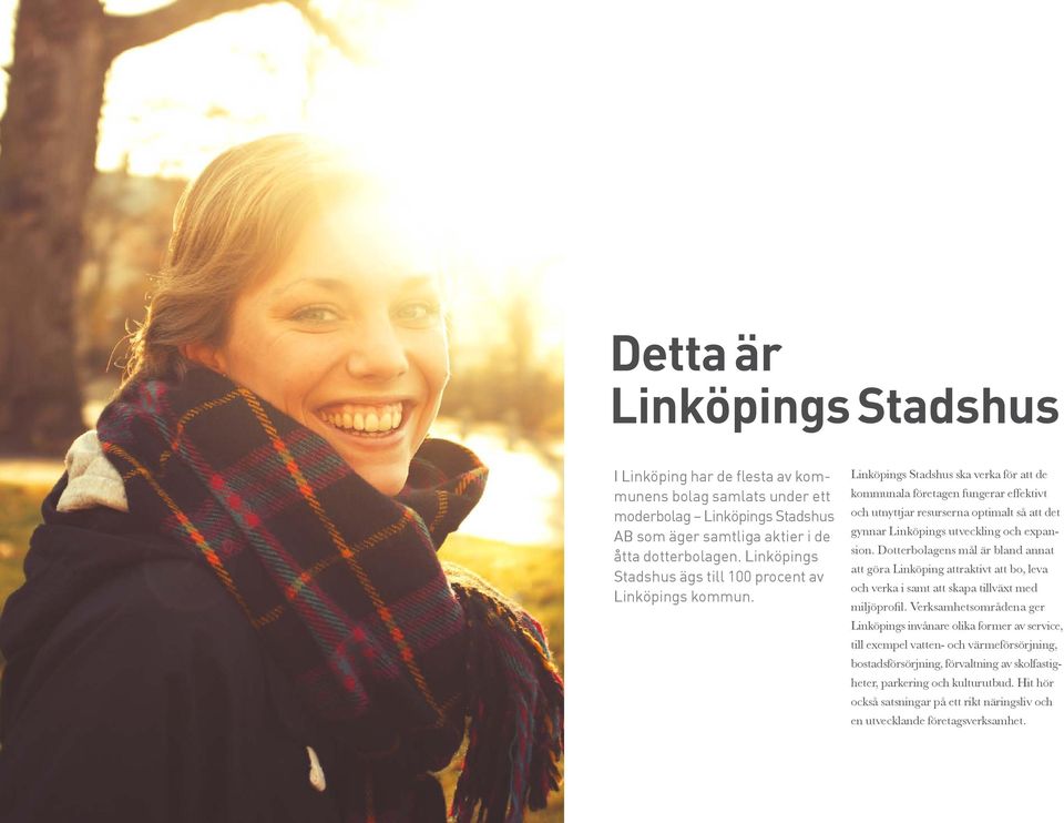 Linköpings Stadshus ska verka för att de kommunala företagen fungerar effektivt och utnyttjar resurserna optimalt så att det gynnar Linköpings utveckling och expansion.