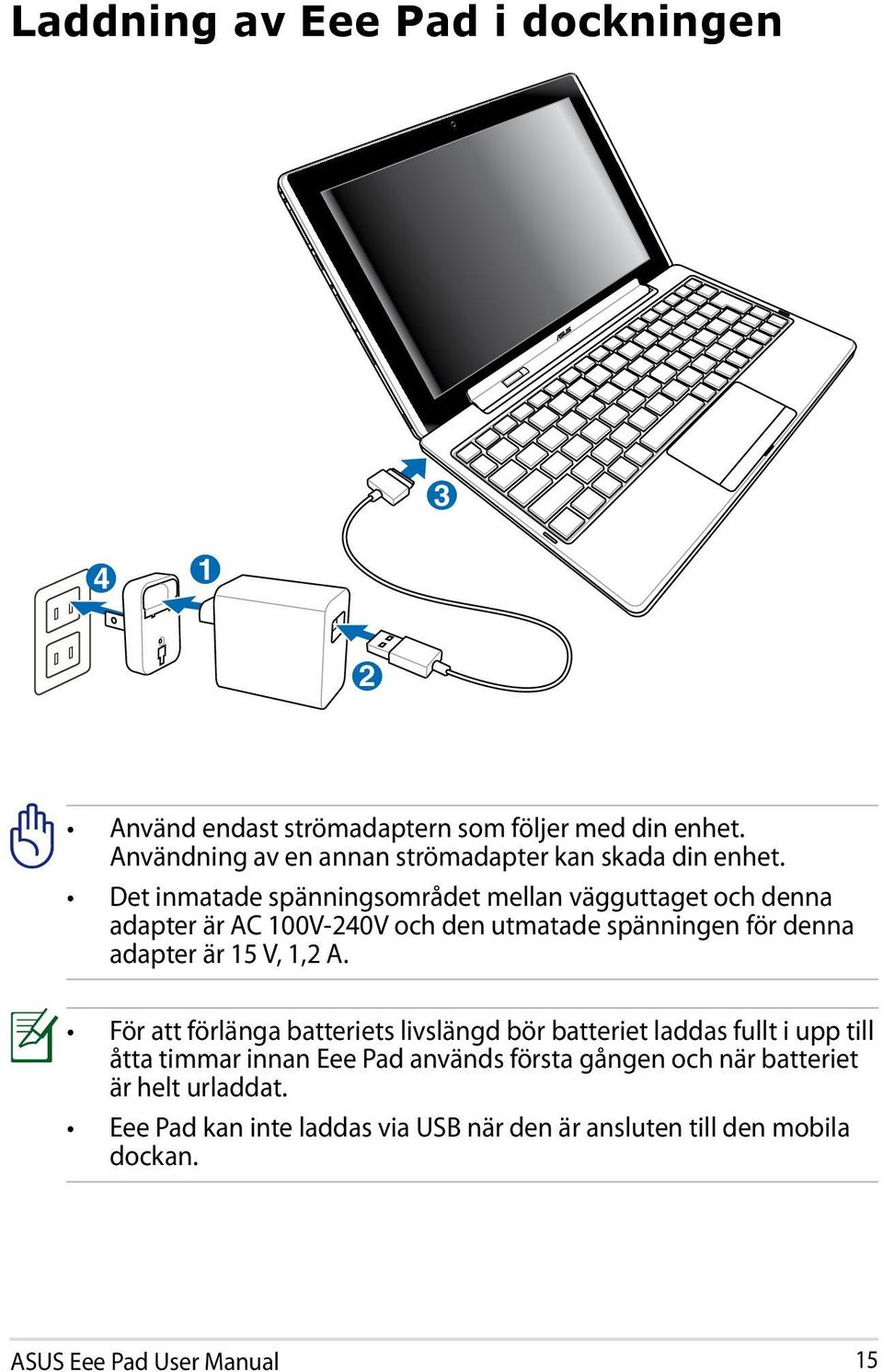 Det inmatade spänningsområdet mellan vägguttaget och denna adapter är AC 100V-240V och den utmatade spänningen för denna adapter är