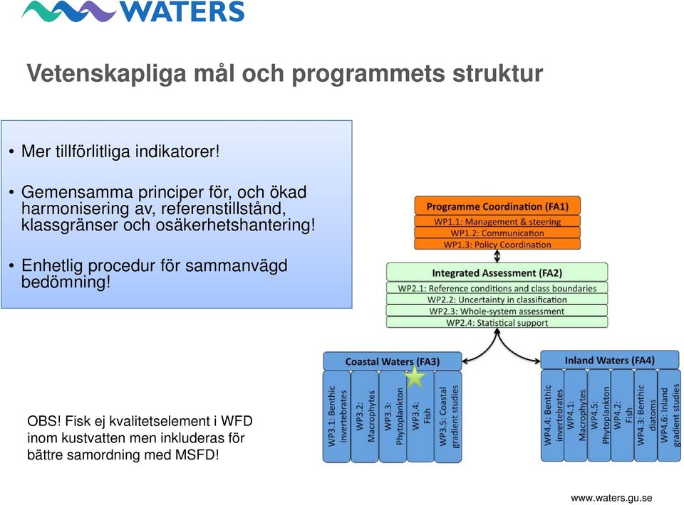 klassgränser och osäkerhetshantering! Enhetlig procedur för sammanvägd bedömning!