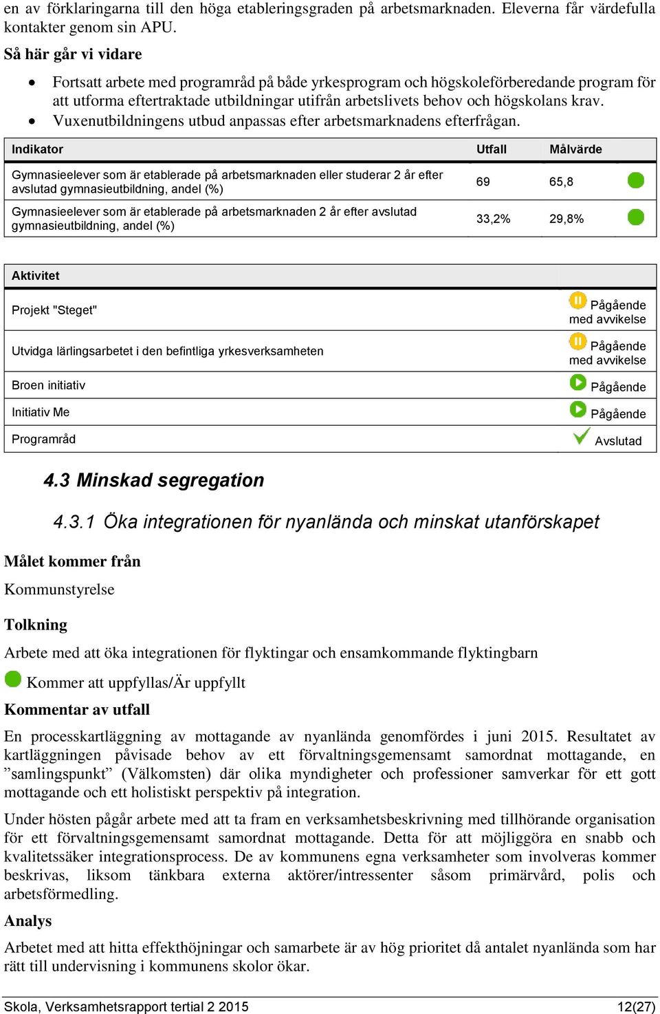 Vuxenutbildningens utbud anpassas efter arbetsmarknadens efterfrågan.